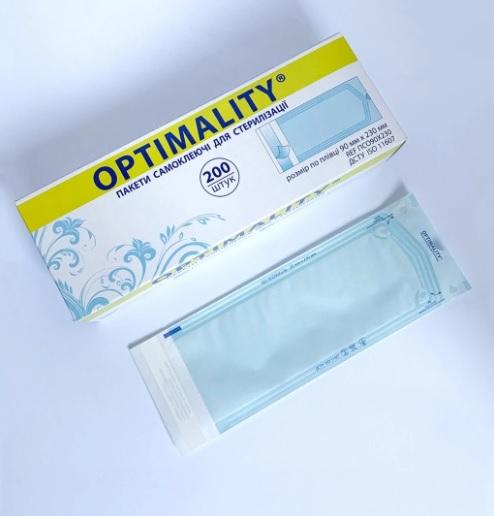 Пакет для стерилізації самоклеючий 90 мм × 230 мм., ТМ "OPTIMALITY"